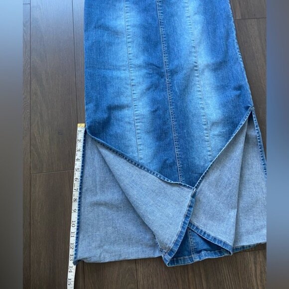 90’s Denim Maxi Skirt - Picture 13 of 15